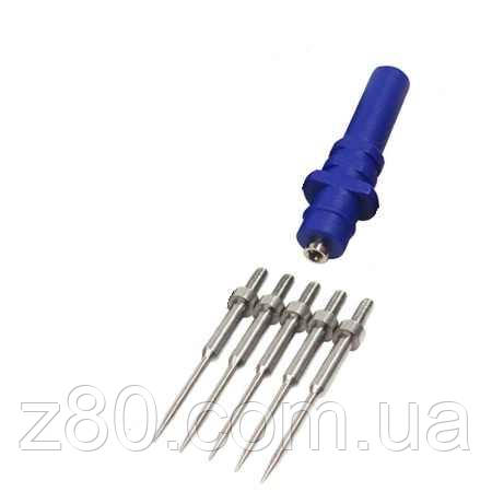 Щуп голка зі змінними наконечниками під банан 4мм