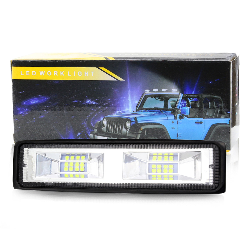 Фара LED прямокутна 48W, 16 ламп, 10 / 30V 6000K, фото 1