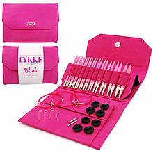 Набір спиць Lykke Blush Fuchsia Fabric (12 пар/12 см)