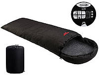 Спальный мешок Vulkan Micro меланж черный Спальник туристический Мешок спальный походный