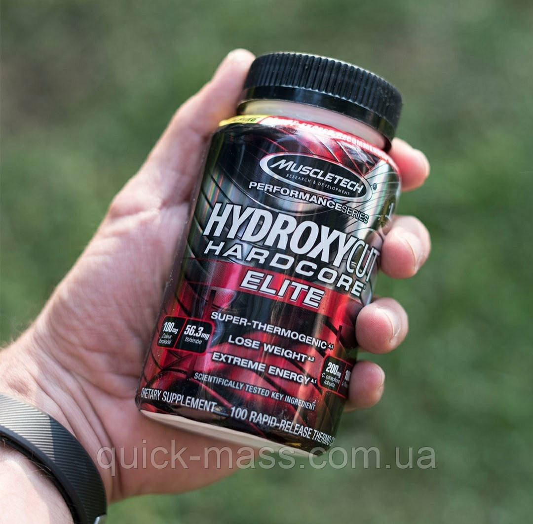 Потужний жироспалювач MuscleTech Hydroxycut Hardcore Elite 100 caps, фото 1