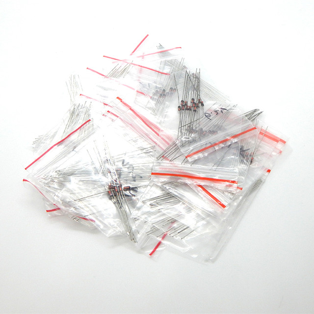 Набор диодов, стабилитронов 300 шт. (0,5W 2V-39V) Набор диодов, стабилитронов 300 шт. (0,5W 2V-39V)