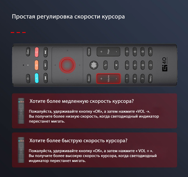 Пульт Air mouse G40 ( g40s ) | Микрофон | Гироскоп | 33 обучаемые ...