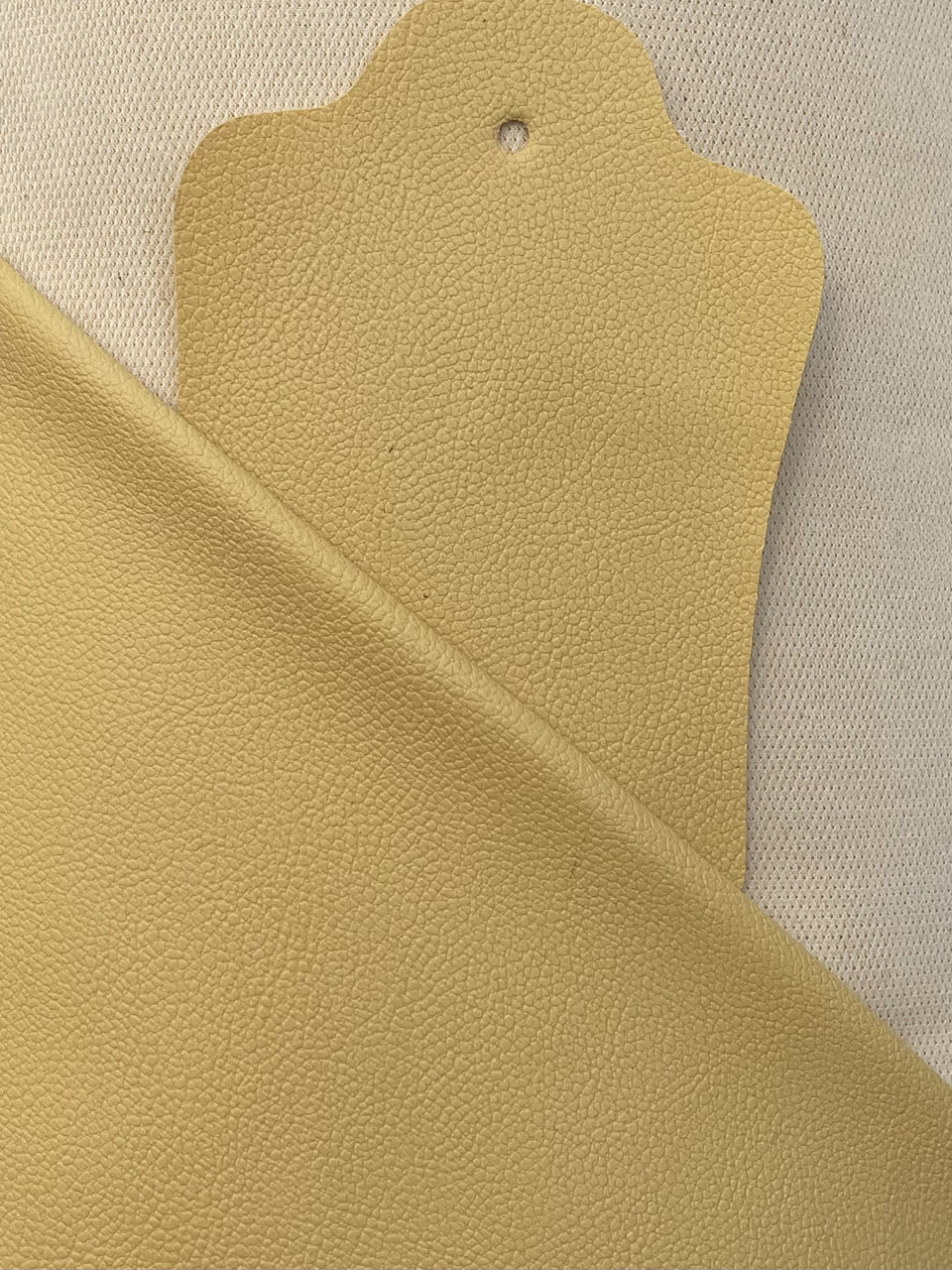 Шкірзам оббивний жовтий для меблів, фото 1