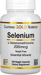 California Gold Nutrition Selenium 200mcg 180 капсул