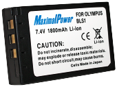 Аналог Olymus BLS-1 (MaximalPower 1800mAh). Акумулятор для Olympus E-400/410/420