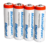 Набір пальчикових акумуляторів 4x AA (MaximalPower 2900mAh)