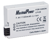 Аналог Canon LP-E8 (MaximalPower 1120mAh). Аккумулятор для Canon 550D, 600D, 650D - фото 1 - id-p493806244