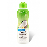 Шампунь Тропиклин для ускорения линьки у собак и кошек Tropiclean Lime Coconut, 355 мл