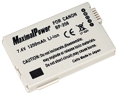 Аналог Canon BP-208 (MaximalPower 1200mAh). Акумулятор для Canon DC і MVX серій