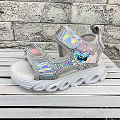 Дитячі босоніжки для дівчаток Jong Golf 20087 розмір 30 голограма