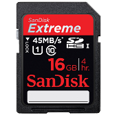 Sandisk Extreme SDXC Class 10, UHS Class 1 Memory Card (16Gb, 32Gb, 64Gb) оригінальний [16 Гб]