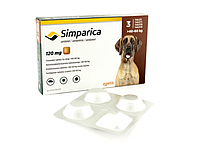 Симпарика для собак массой 40-60 кг таблетки от блох и клещей, 1 таблетка | Zoetis Simparica, 120мг