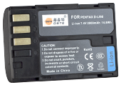 Аналог Pentax D-LI90 (DSTE 1800mAh). Акумулятор для Pentax K5, K7, K7D