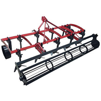 Культиватор суцільного обробітку до мінітрактора КН-2,1 з грудобоєм і колесами