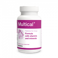 Dolfos MultiCal Комплексна вітамінно-мінеральна кормова добавка для собак, 90 табл | Долфос Мультикаль