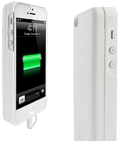 Аккумуляторный чехол с батареей на магните для iPhone 5/5S на 2800mAh [Белый]