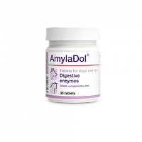 Dolfos(Долфос) AmylaDol 30 таб. Витаминно-минеральная добавка для улучшения пищеварения собак и котов