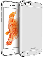 Дизайнерський акумуляторний чохол Joyroom для iPhone 6 plus/6S plus на 7000 mAh [Срібний]