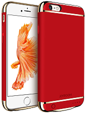 Дизайнерський акумуляторний чохол Joyroom для iPhone 6/6S на 4500 mAh [Червоний]