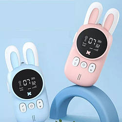 Рація дитяча Baofeng Funny Bunny (Pink+Blue) (2 шт. у комплекті) + ремінці