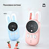Рація дитяча Baofeng Funny Bunny (Pink+Blue) (2 шт. у комплекті) + ремінці, фото 6