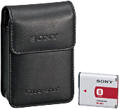 Sony ACC-CLGB. Комплект з акумулятора Sony NP-BG1 і шкіряного чохла для фотоапарата