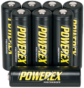 Набір пальчикових акумуляторів PowerEx (Ready for Use) AA 2600 mAh [8 штук]