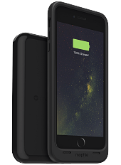 Ударостійкий акумуляторний чохол Mophie Juice Pack для iPhone 6 plus/6S plus на 2420mAh [Чорний, Чохол + станція], фото 1