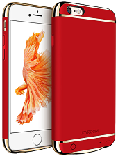 Дизайнерський акумуляторний чохол Joyroom для iPhone 6/6S на 4500 mAh [Червоний], фото 1
