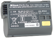 Оригінал Nikon En-El15a 1900mAh. Аккумулятор для Nikon 1 V1, D7000, D800, D600