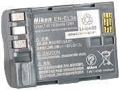 Оригінал Nikon En-El3e 1500mAh. Аккумулятор для Nikon D50, D70, D80, D90, D100, D200, D300, D700, фото 1