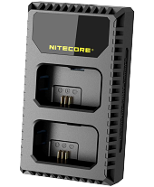 Зарядний пристрій Nitecore USN1 з LCD-дисплеєм для двох акумуляторів Sony NP-FW50 [OEM]