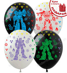 Повітряні кульки "Трансформери" 6 шт., d - 30 см