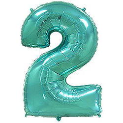 Цифра тиффані метрова з тягарцем "2"