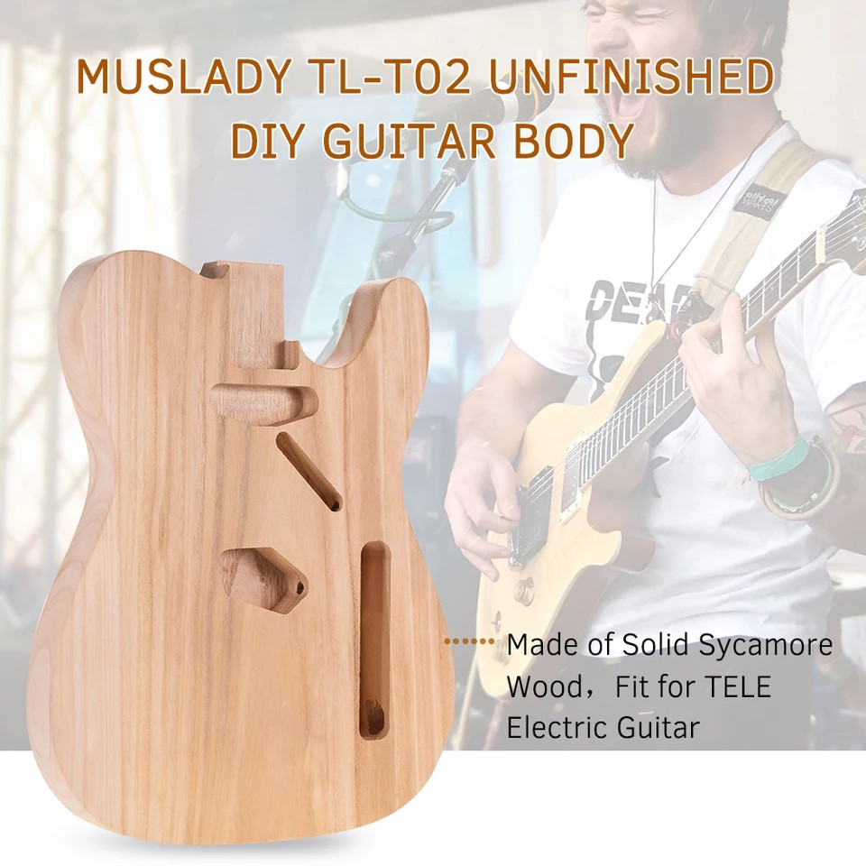 Корпус Muslady дека telecaster модель під fender електрогітара електрогітарі, фото 1