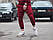 Спортивні штани чоловічі з манжетами | Штани чоловічі бордові весняні осінні літні, фото 2