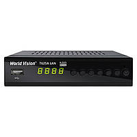 Ресивер World Vision T625A/Т625А LAN Специальная версия (обучаемый пульт) DVB-C/T/T2 эфирный тюнер