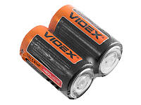 Батарейка Videx солевая С / R14 (средний бочонок) (уп.2шт)