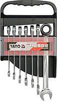 Набор ключей комбинированых с трещеткой 7 шт от 10-19 мм YATO YT-0208