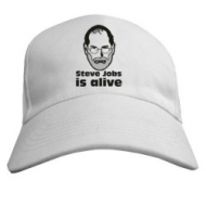 Модна річна кепка з написом і принтом Steve Jobs is alive