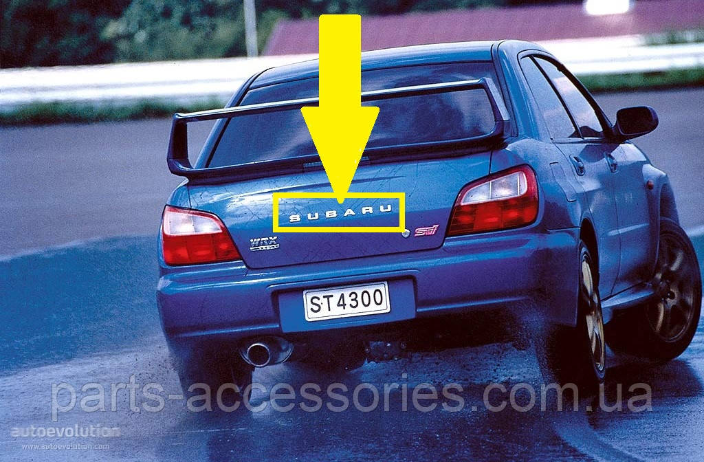 Subaru Impreza WRX 2002-2005 Емблема значок на задній багажник кришку багажника Новий Оригінал