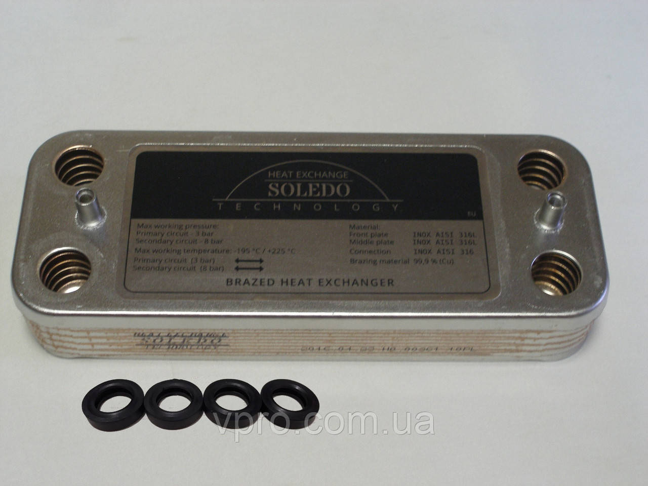 Теплообмінник ГВС вторинний пластинчастий 12 п. Viessmann WH1B Art 7825533