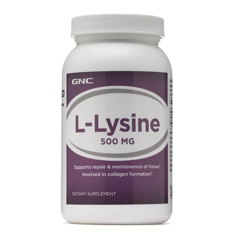 Амінокислота GNC L-Lysine 500, 100 таблеток