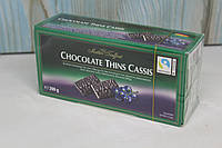 Шоколадні пластинки Mints Chocolate Thins Cassis Maitre Truffout смородина 200г