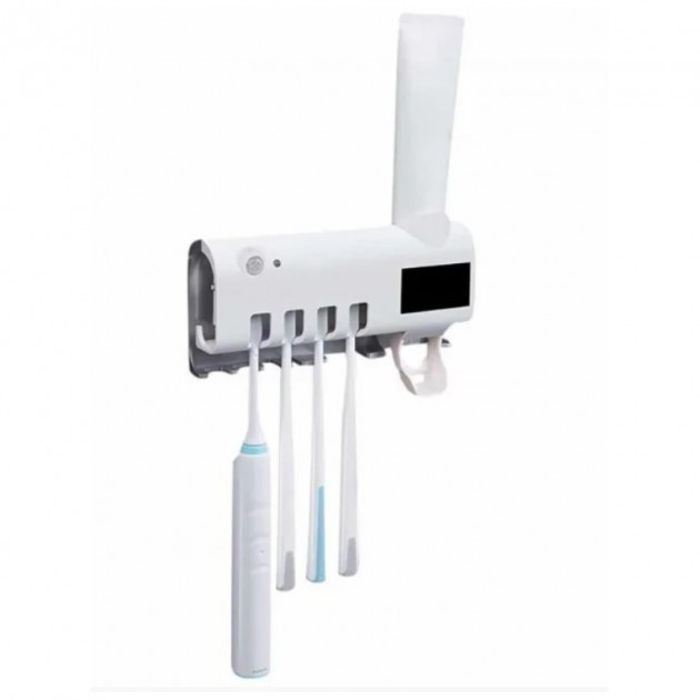 Диспенсер для зубної пасти та щіток автоматичний з УФ-стерилізатором Toothbrush sterilizer, фото 1