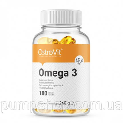 Омега-3 жирні кислоти Ostrovit Omega-3 180 капс., фото 1