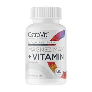 Цитрат магнію+вітаміни OstroVit Magnez Max + Vitamin 60 таб.