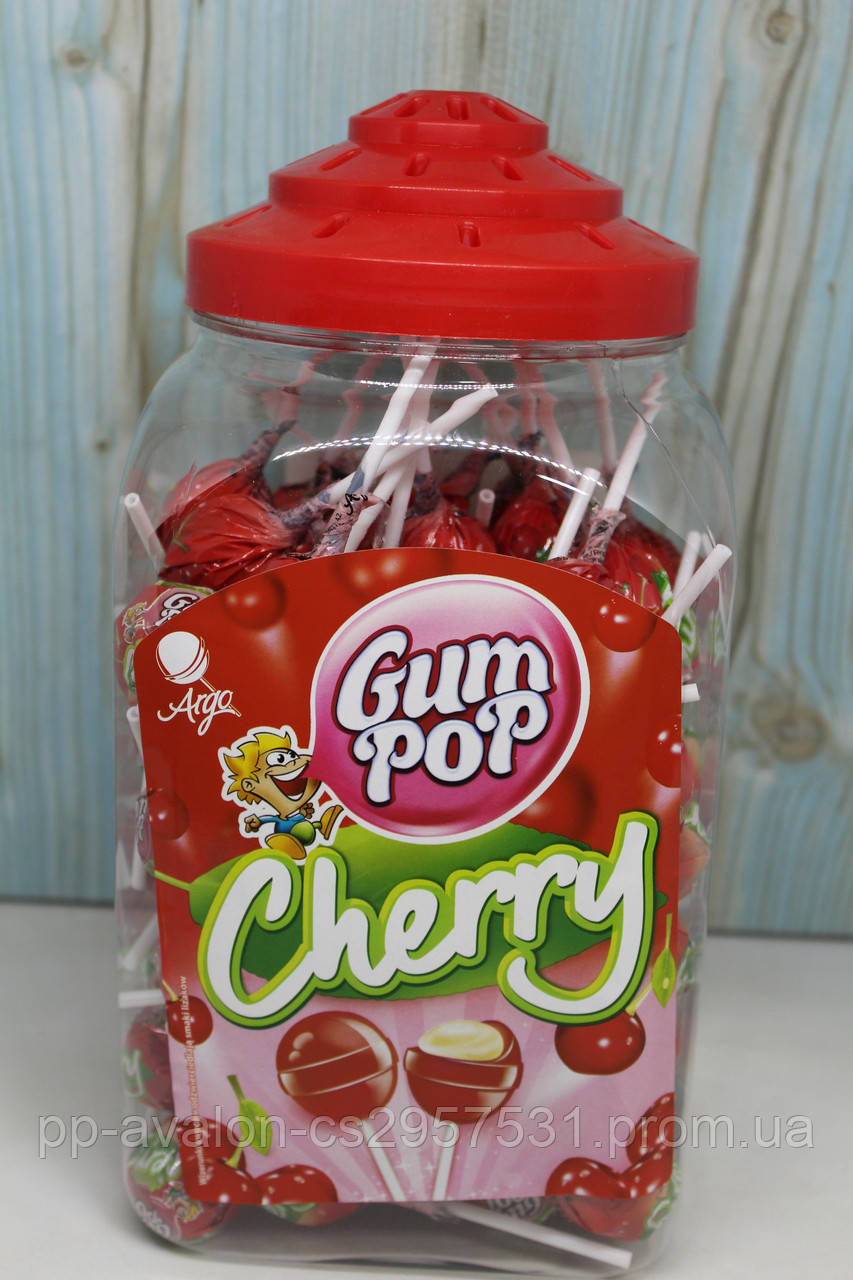 Цукерки на паличці Gum Pop Cherry 18г