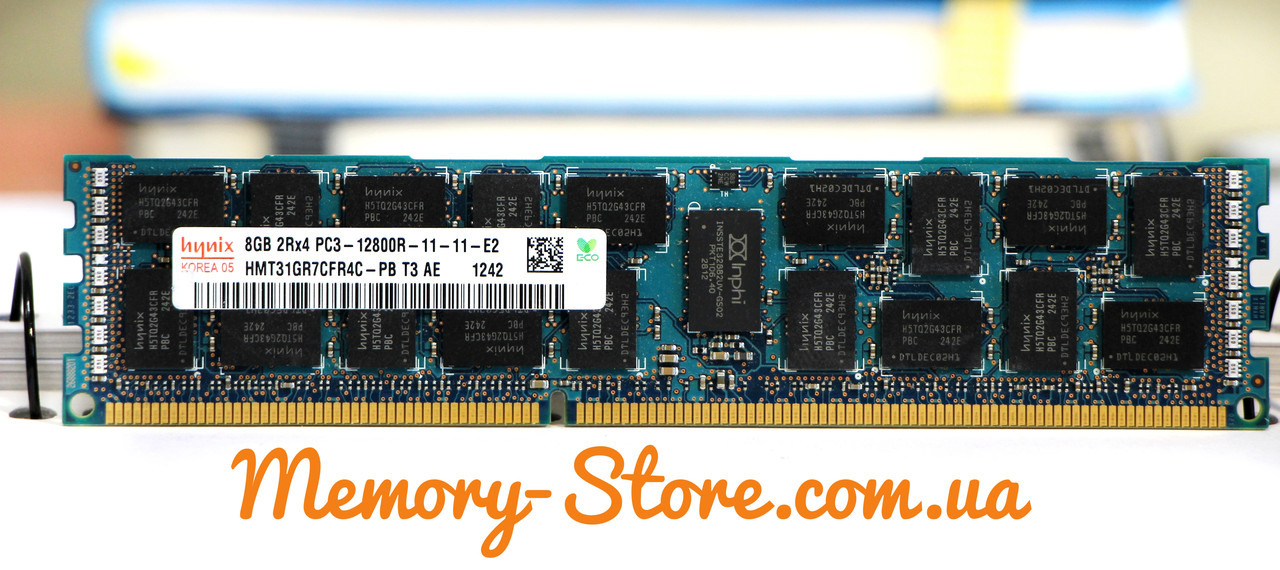 Оперативна пам'ять для сервера DDR3 8GB PC3-12800R (1600MHz) DIMM ECC Reg CL11, Hynix
